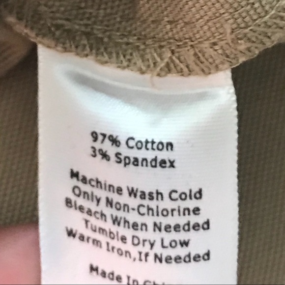 Talbots button down front khaki skirt - Picture 6 of 8